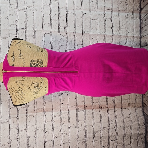 Express Fuchsia Bodycon Knee-Length Dress Size 6 NWT - Picture 6 of 11